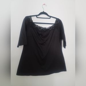 Off shoulder 3/4 sleeve shirt